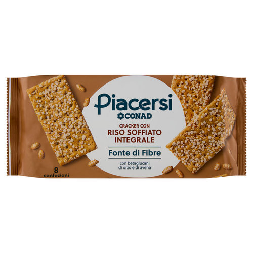 PIACERSI CONAD Cracker con Riso Soffiato Integrale 8 x 37,5 g-image