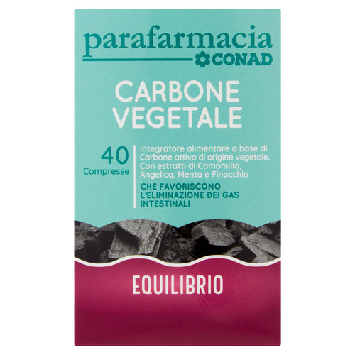 CONAD Parafarmacia Carbone Vegetale 40 Compresse 22 g-image