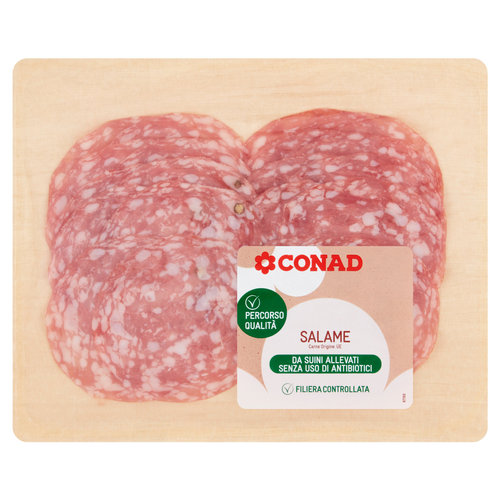 CONAD Percorso Qualità Da suini allevati senza uso di antibiotici Salame 100 g-image