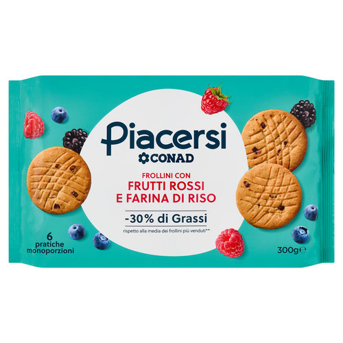PIACERSI CONAD Frollini con Frutti Rossi e Farina di Riso 6 x 50 g-image