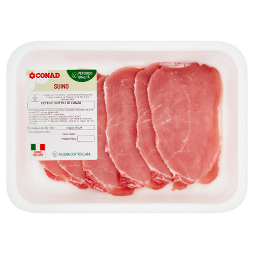 CONAD Percorso Qualità Suino Fettine Sottili di Lonza 0.200 kg-image