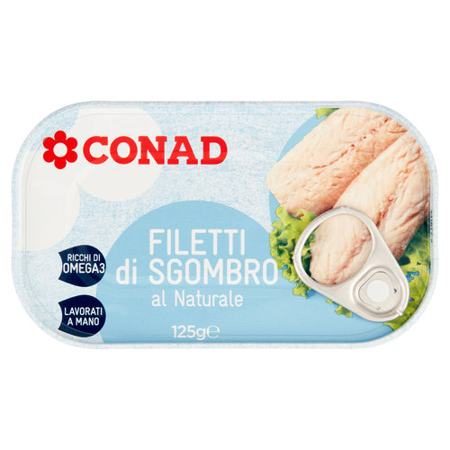CONAD Filetti di Sgombro al Naturale 125 g-image