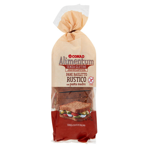 CONAD Alimentum Senza Glutine Pane Bauletto Rustico con pasta madre  300 g-image