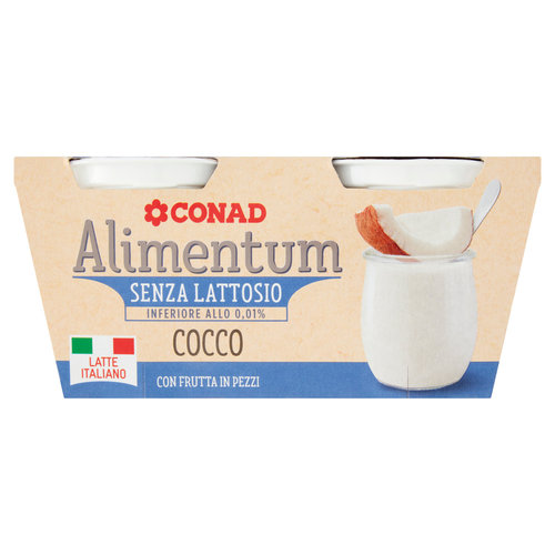 CONAD Alimentum Senza Lattosio Cocco 2 x 125 g-image