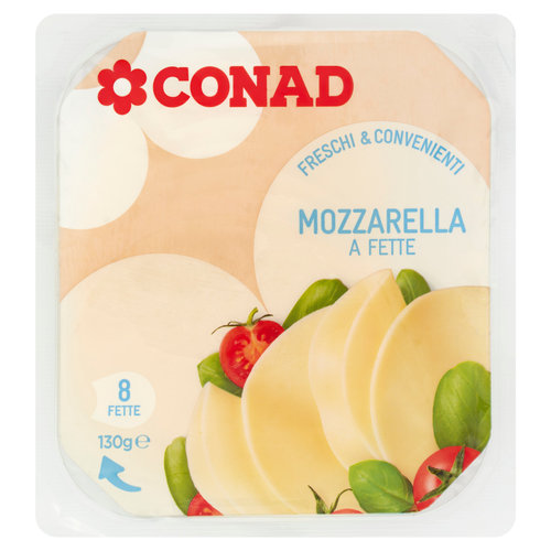 CONAD Freschi & Convenienti Mozzarella a Fette 130 g-image