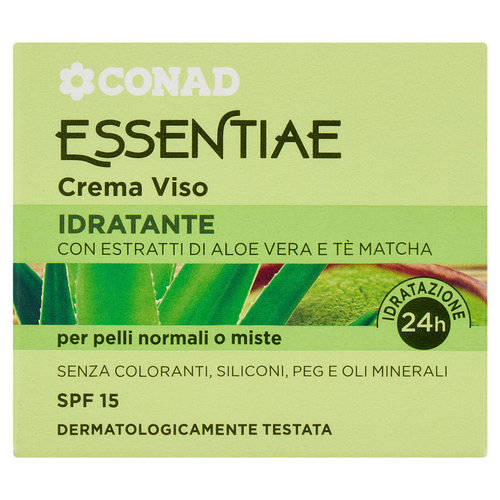CONAD Essentiae Crema Viso Idratante per pelli normali o miste SPF 15 50 ml-image