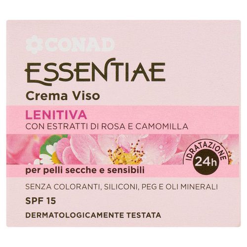 CONAD Essentiae Crema Viso Lenitiva per pelli secche e sensibili SPF 15 50 ml-image