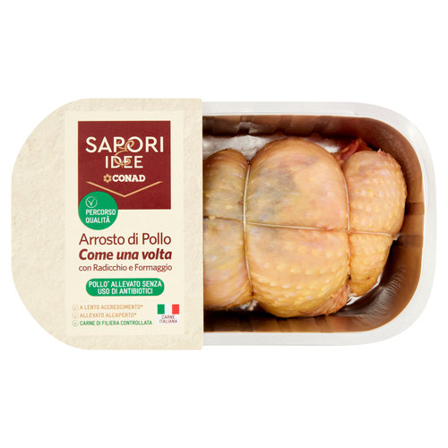 SAPORI & IDEE CONAD Percorso Qualità Arrosto di Pollo Come una volta con Radicchio e Formaggio 600 g-image