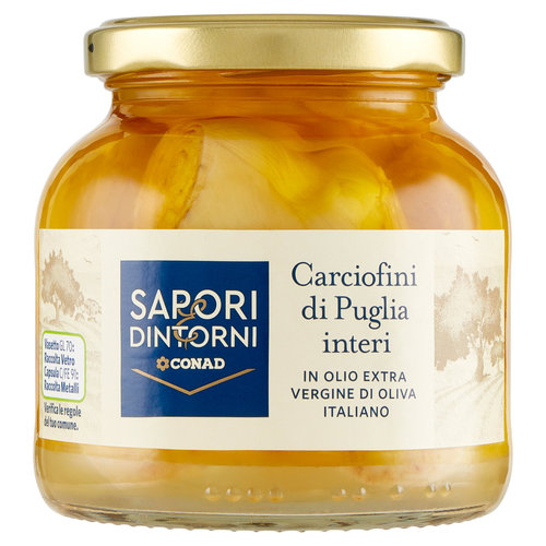 SAPORI & DINTORNI CONAD Carciofini di Puglia interi in Olio Extra Vergine di Oliva Italiano 285 g-image