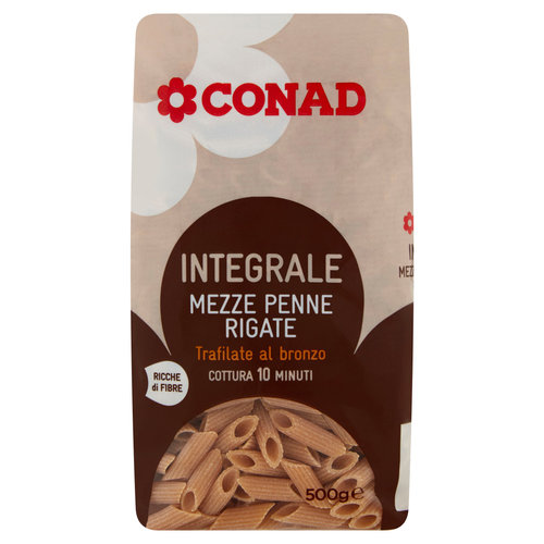 CONAD Integrale Mezze Penne Rigate 500 g-image