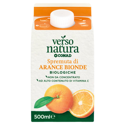 CONAD VERSO NATURA Spremuta di Arance Bionde Biologiche 500 ml-image