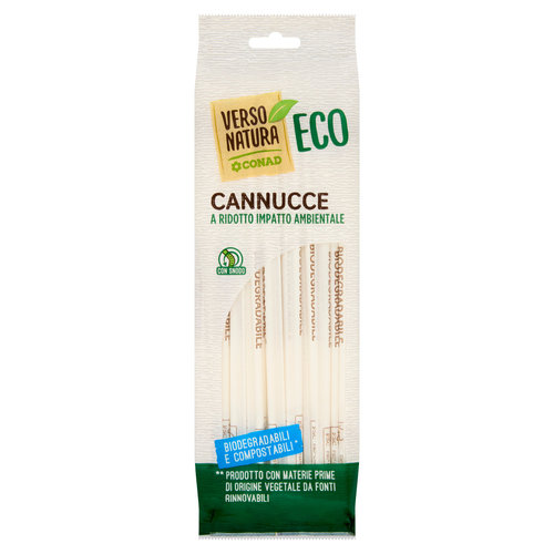 CONAD VERSO NATURA Eco Cannucce a Ridotto Impatto Ambientale 40 pz-image