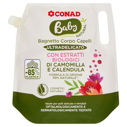 CONAD Baby Natural Bagnetto Corpo Capelli Ultradelicato 1000 ml-image