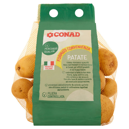 CONAD Percorso Qualità Patate Gialle Avanti Italia Cal 45/75 Formato Convenienza 4,0 kg-image