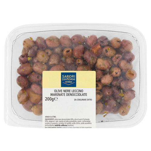 SAPORI & DINTORNI CONAD Olive Nere Leccino Marinate Denocciolate 200 g-image
