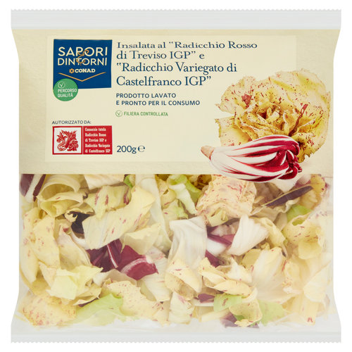 SAPORI & DINTORNI CONAD Percorso Qualità Radicchio IGP Rosso Treviso e Variegato Castelfranco 200 g-image
