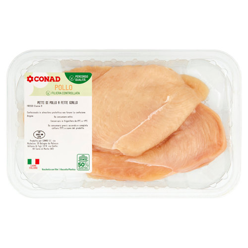 CONAD Percorso Qualità Petti di Pollo a Fette Giallo 0,400 kg-image