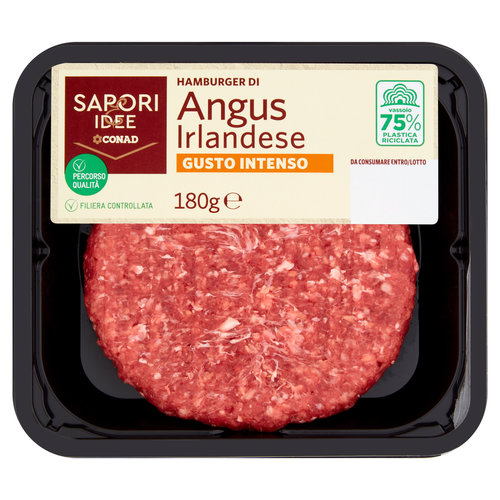 SAPORI & IDEE CONAD Percorso Qualità Hamburger di Angus Irlandese Gusto Intenso 180 g-image