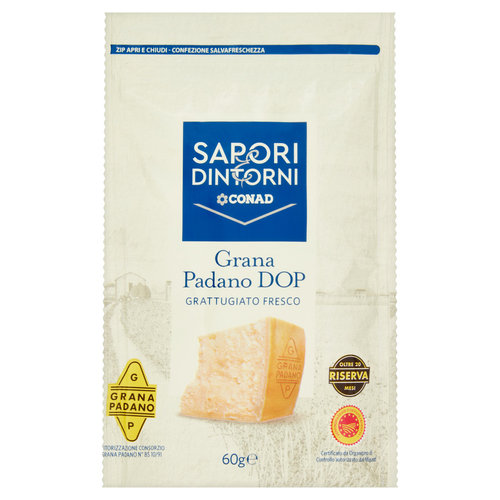 SAPORI & DINTORNI CONAD Grana Padano DOP Grattugiato Fresco 60 g-image