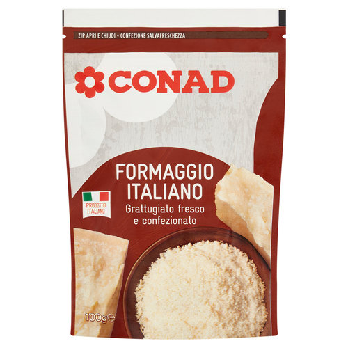 CONAD Formaggio Italiano Grattugiato fresco e confezionato 100 g-image