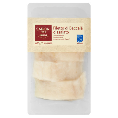 SAPORI & IDEE CONAD Filetto di Baccalà dissalato Surgelato 400 g-image