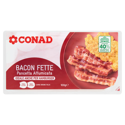 CONAD Bacon Fette Pancetta Affumicata 100 g-image