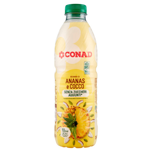 CONAD Bevanda di Ananas e Cocco Senza Zuccheri Aggiunti* 1 l-image
