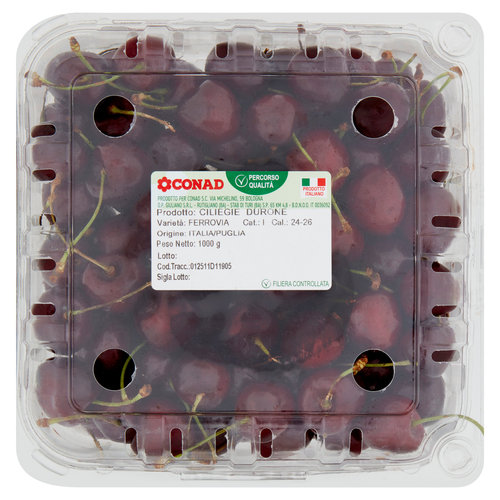 CONAD Percorso Qualità Ciliegie Durone Ferrovia Italia Cal. 24-26 1000 g-image