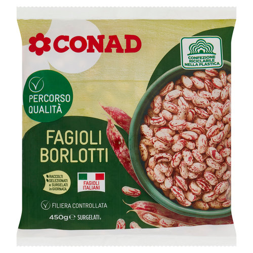 CONAD Percorso Qualità Fagioli Borlotti 450 g-image