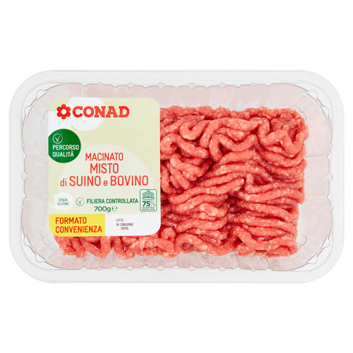 CONAD Percorso Qualità Macinato Misto di Suino e Bovino 700 g-image