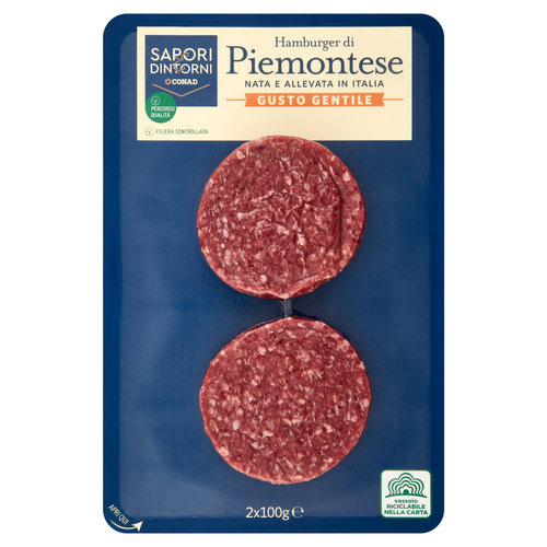 SAPORI & DINTORNI CONAD Percorso Qualità Hamburger di Piemontese Gusto Gentile 2 x 100 g-image