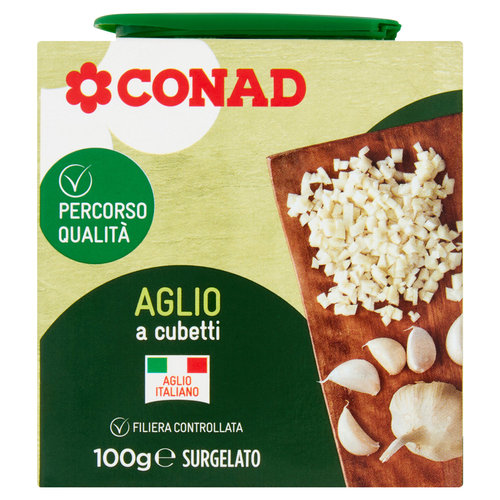 CONAD Percorso Qualità Aglio a cubetti Surgelato 100 g-image