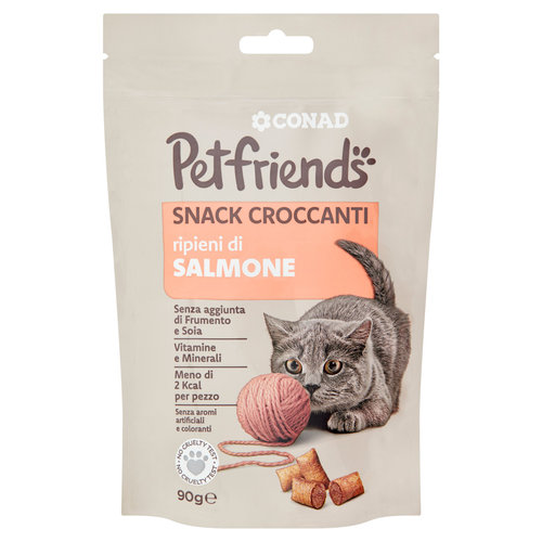 CONAD Petfriends Snack Croccanti ripieni di Salmone 90 g-image