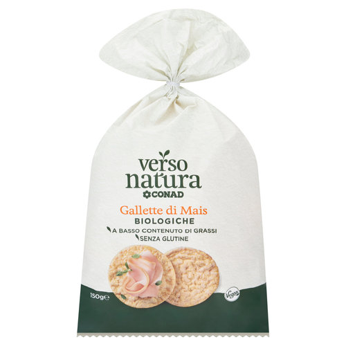 CONAD VERSO NATURA Gallette di Mais Biologiche 150 g-image