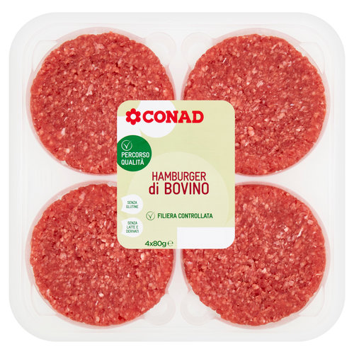 CONAD Percorso Qualità Hamburger di Bovino 4 x 80 g-image