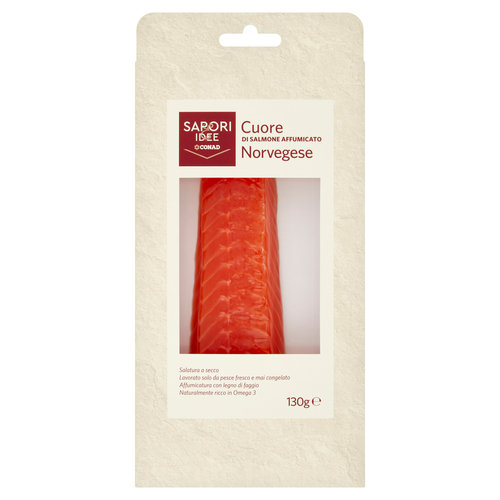 SAPORI & IDEE CONAD Cuore di Salmone Affumicato Norvegese 130 g-image