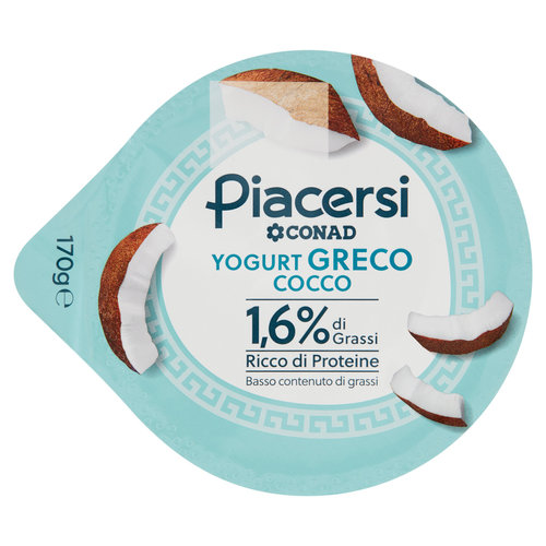PIACERSI CONAD Yogurt Greco Cocco 1,6% di Grassi 170 g-image
