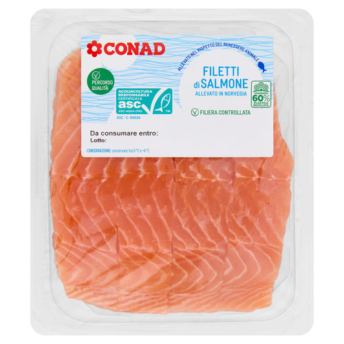CONAD Percorso Qualità Filetti di Salmone 500 g-image