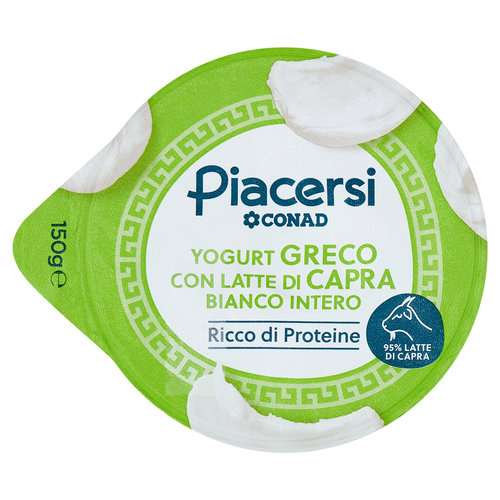 PIACERSI CONAD Yogurt Greco con Latte di Capra Bianco Intero 150 g-image