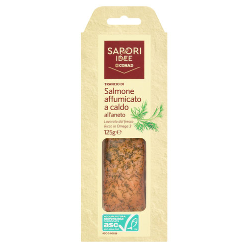 SAPORI & IDEE CONAD Trancio di Salmone affumicato a caldo all'aneto 125 g-image