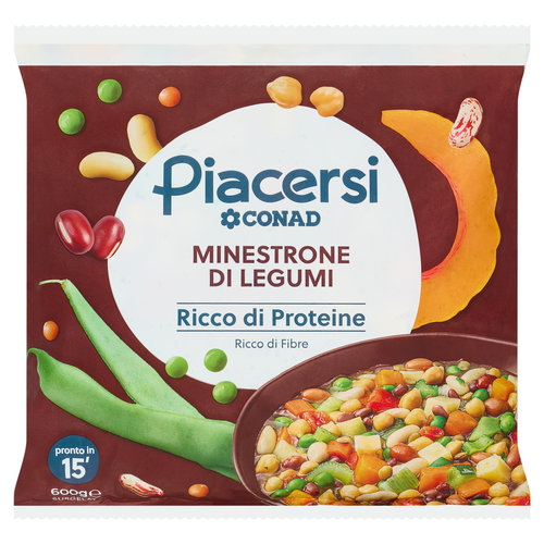 PIACERSI CONAD Minestrone di Legumi Surgelato 600 g-image