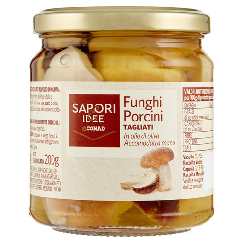 SAPORI & IDEE CONAD Funghi Porcini Tagliati in olio di oliva 270 g-image