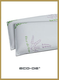 SET 2 CUSCINI ECO-DE VISCOELASTICI "FLEUR DE LAVANDE"