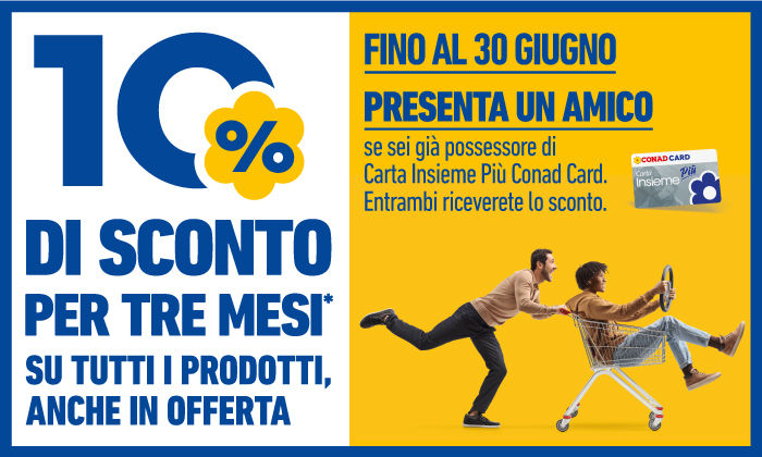 Sottoscrivi Carta Insieme Più Conad Card
