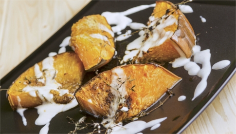 zucca-arrosto-con-fonduta-di-parmigiano