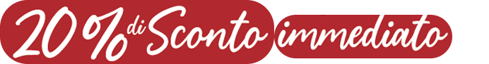 20% di sconto immediato **